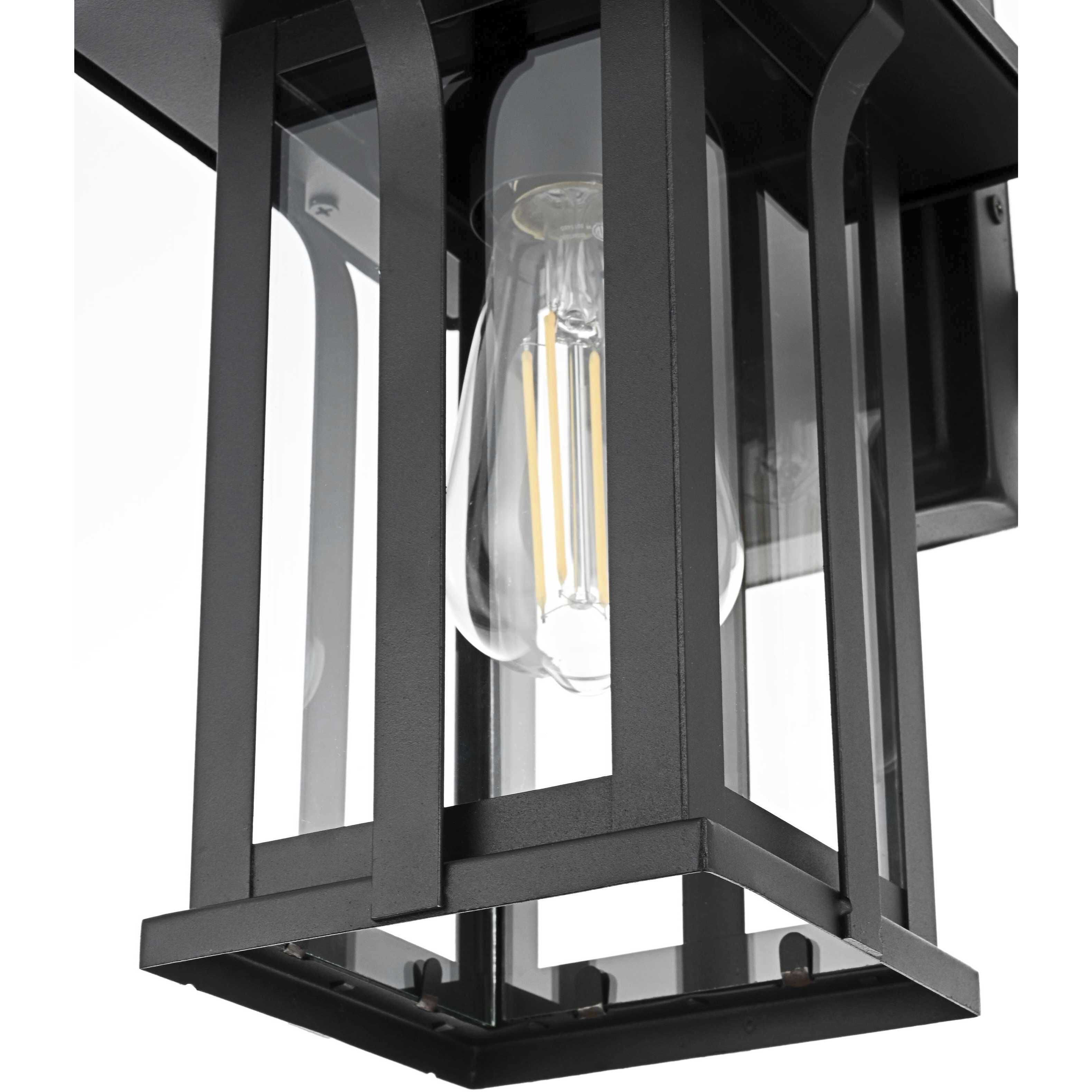 Thayer 1 Light 13.5 inch Black Outdoor Wall Sconce