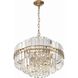 Hayes 12 Light 22 inch Aged Brass Chandelier Ceiling Light