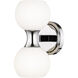 Artemis 2 Light 6.5 inch Chrome Wall Sconce Wall Light