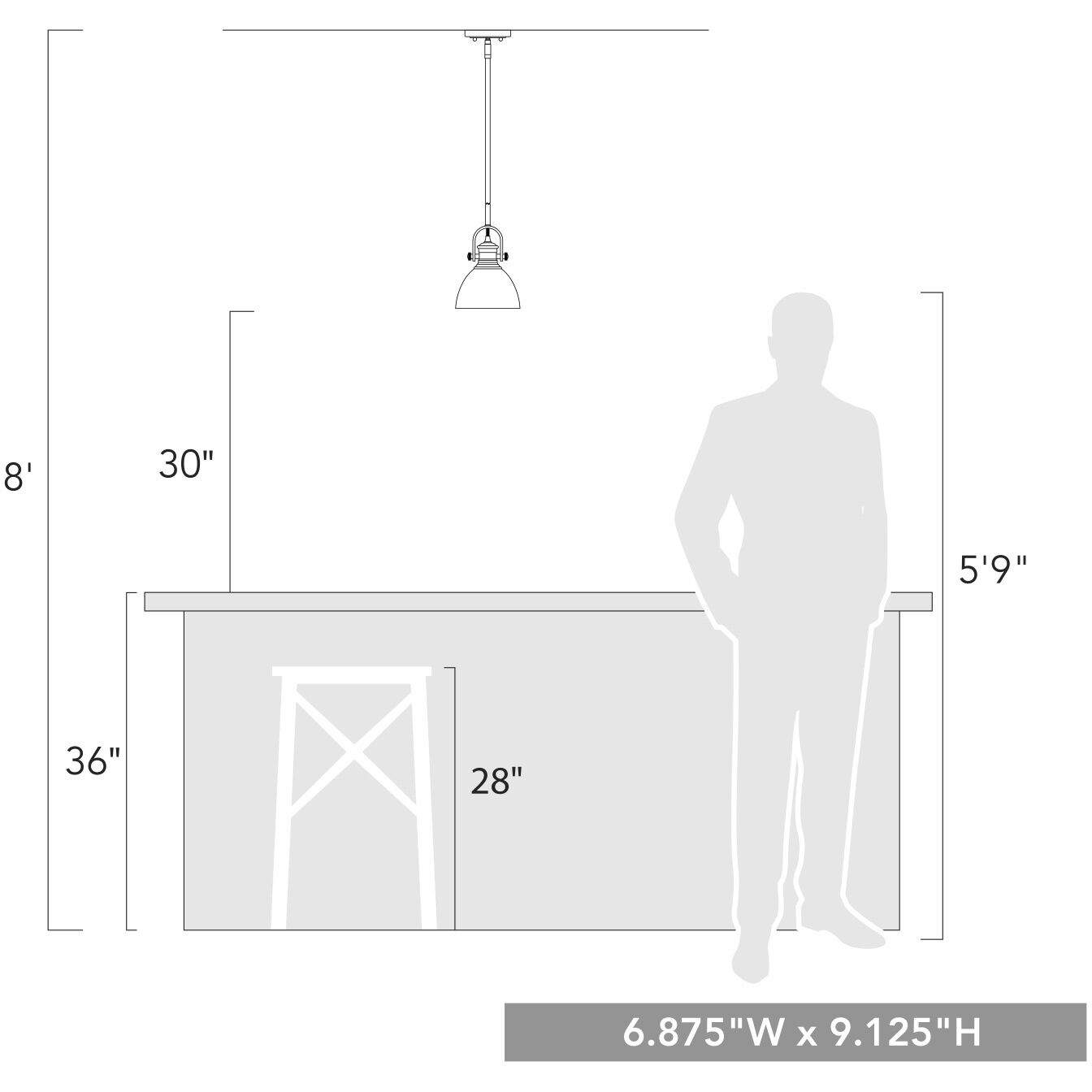Yep Hines 1 Light 6.88 inch Matte Black Pendant Ceiling Light in Seeded Glass