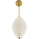 Penelope 1 Light 12.5 inch Clear Seedy Pendant Ceiling Light