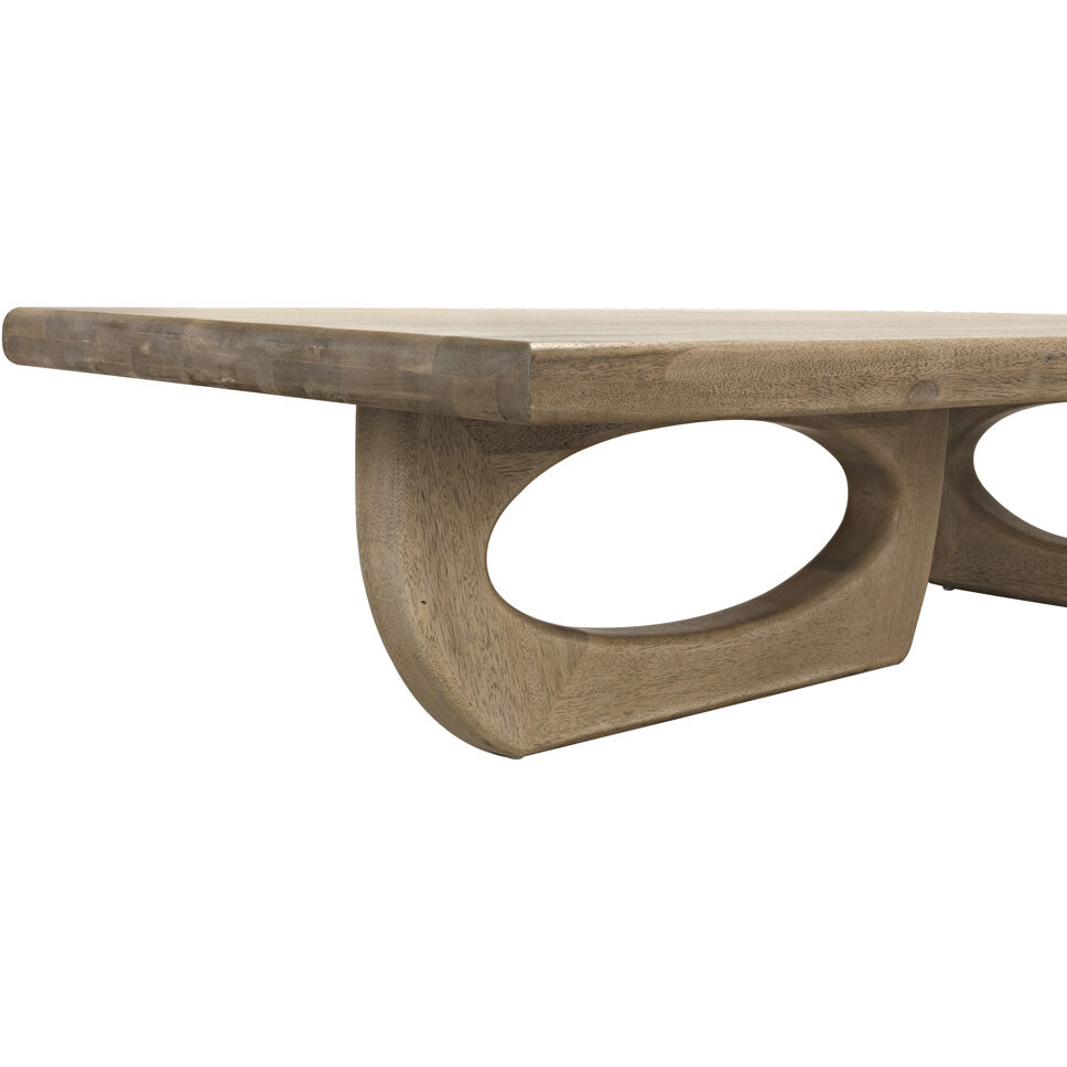 Douglas 72 X 37.5 inch Bleached Walnut Coffee Table