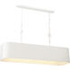 Lodelle 4 Light 48 inch Matte White Island Chandelier Ceiling Light