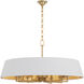 Karnes 12 Light 36 inch Aged Brass Pendant Ceiling Light