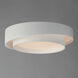 Ziggurat LED 19.75 inch White Flush Mount Ceiling Light