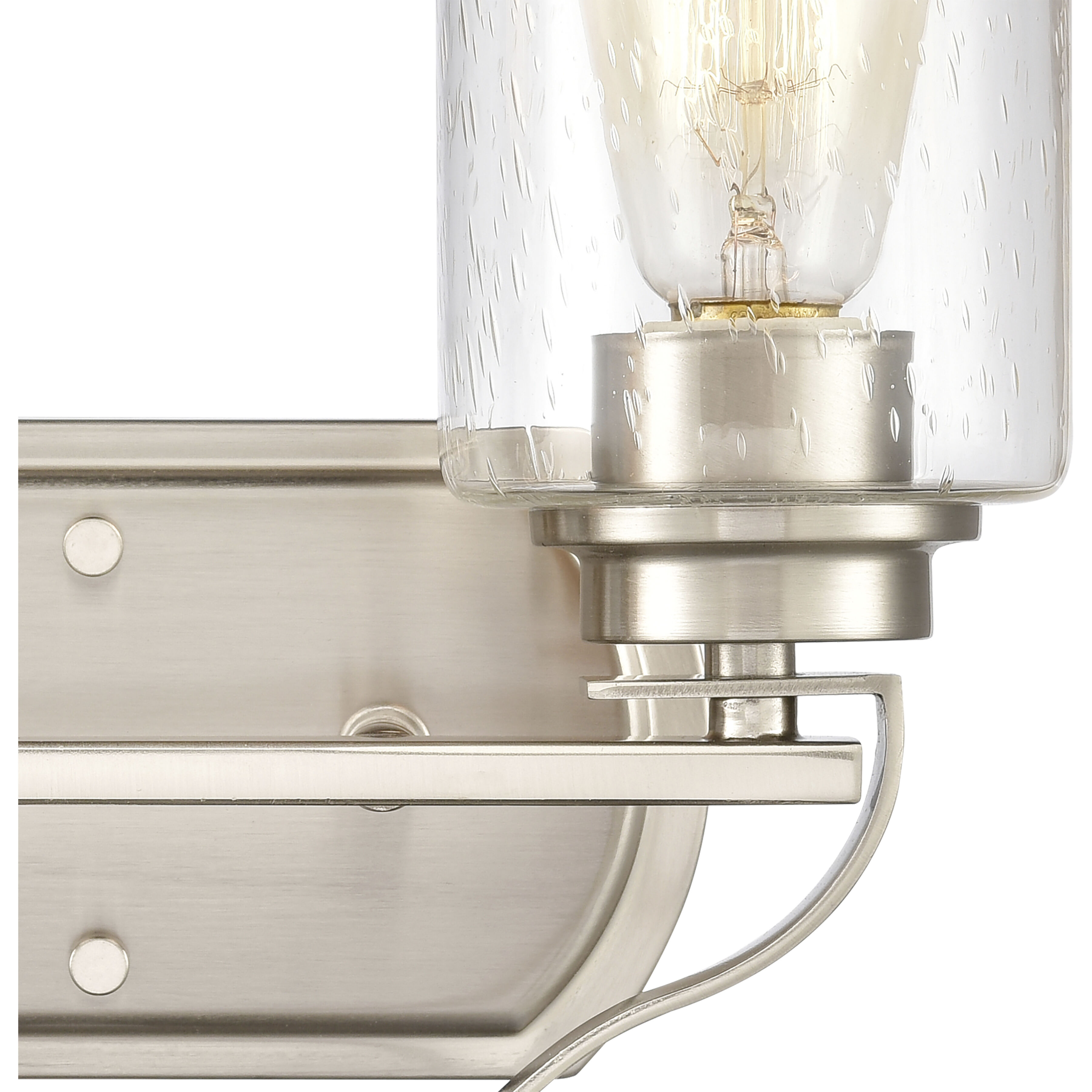 Market Square 2 Light 12 inch Brushed Nickel Vanity Light Wall Light