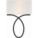 Brinkley Bath Wall Light in Black Forged