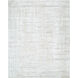 Jackie 36 X 24 inch Light Silver / Off-White Handmade Rug in 2 x 3