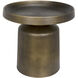 Lee 19 X 19 inch Aged Brass Side Table