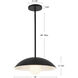 Umbra 1 Light 14 inch Vintage Brass Pendant Ceiling Light