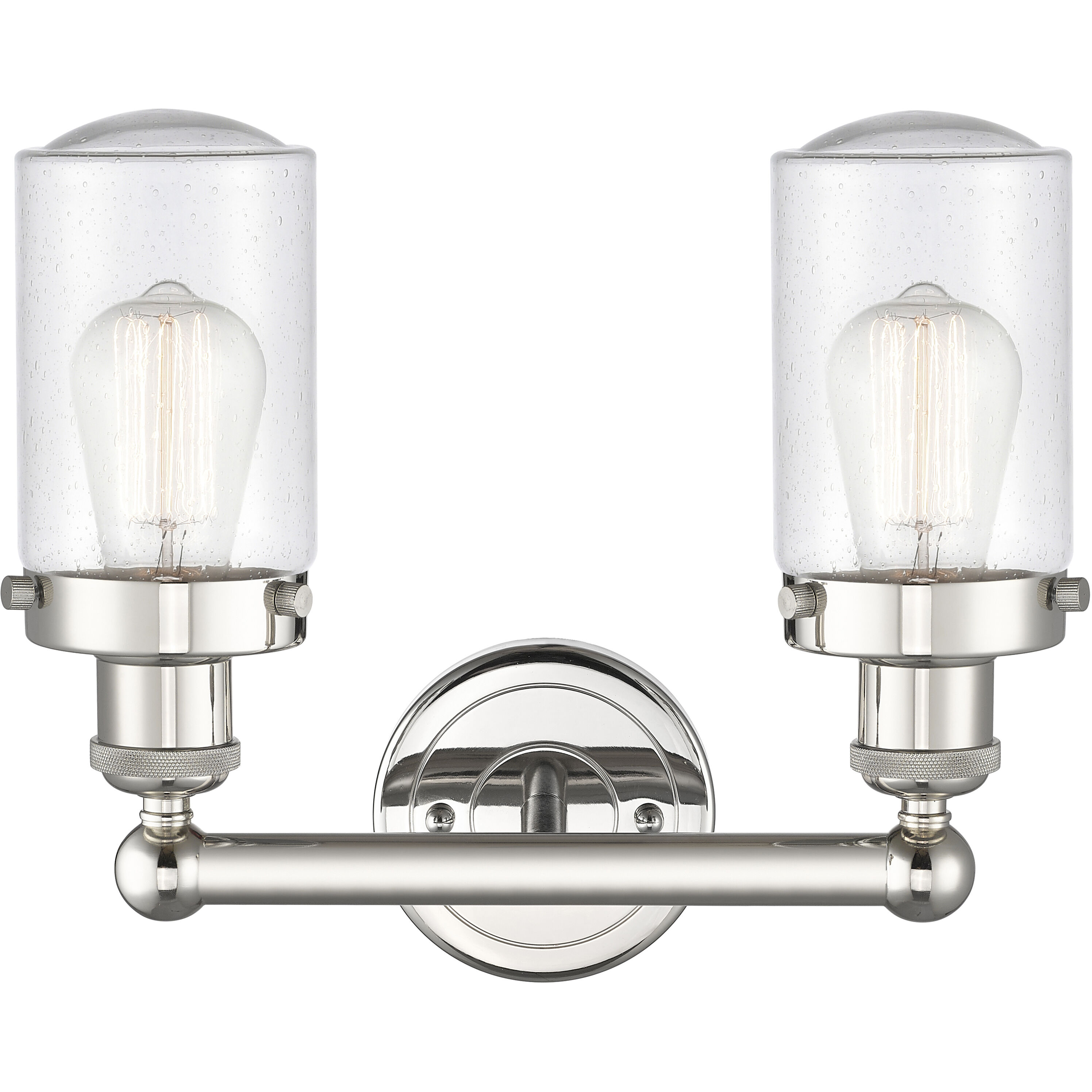 Dover 2 Light 15.5 inch Polished Nickel Bath Vanity Light Wall Light in Seedy