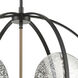 Oriah 6 Light 28 inch Matte Black with Satin Brass and Silver Mercury Chandelier Ceiling Light