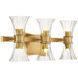 Bennington LED 24 inch Warm Brass Bathroom Vanity Light Wall Light