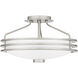 Emile 3 Light 16.25 inch Brushed Nickel Semi-Flush Mount Ceiling Light