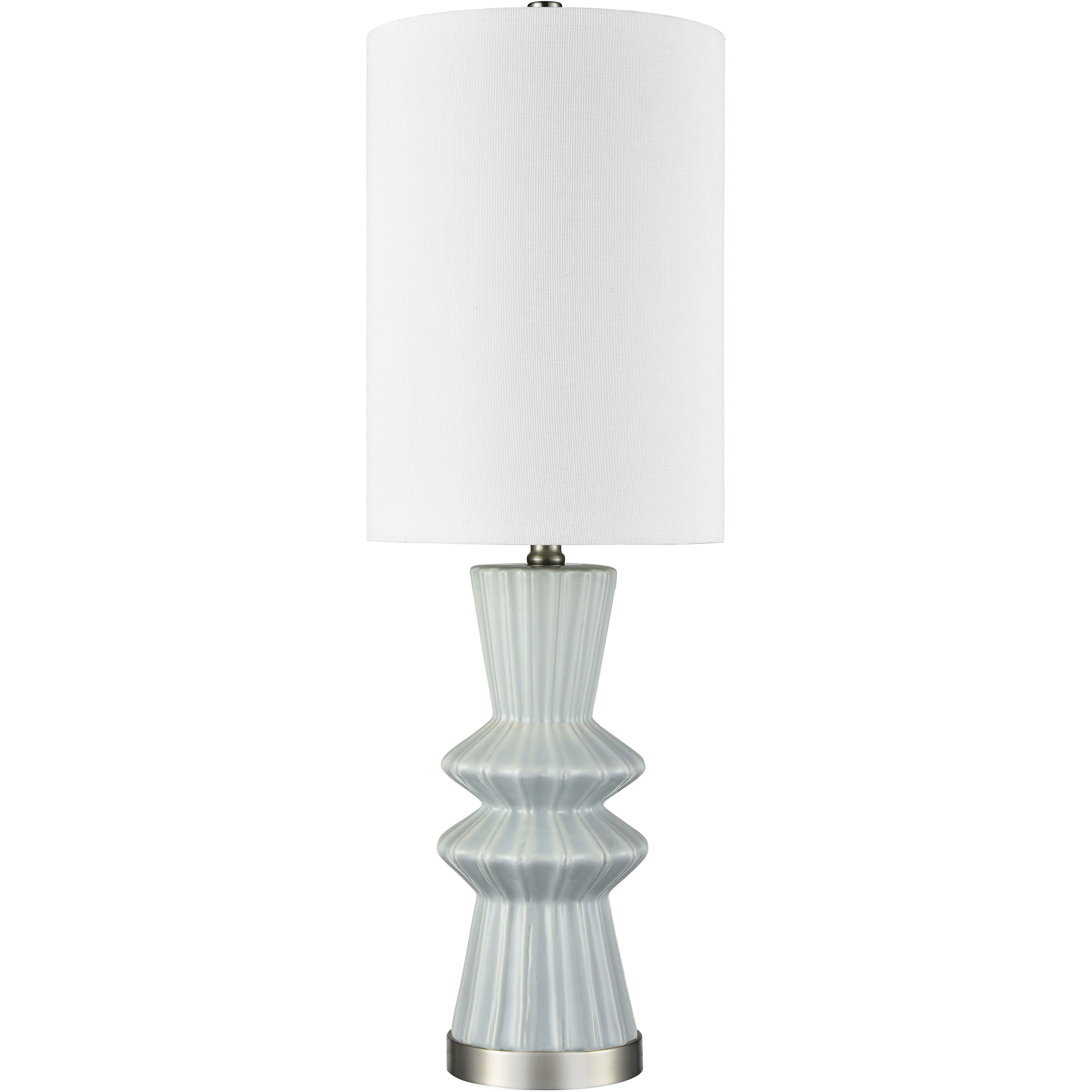 Saxon 30 inch 9 watt Light Blue Glazed Table Lamp Portable Light