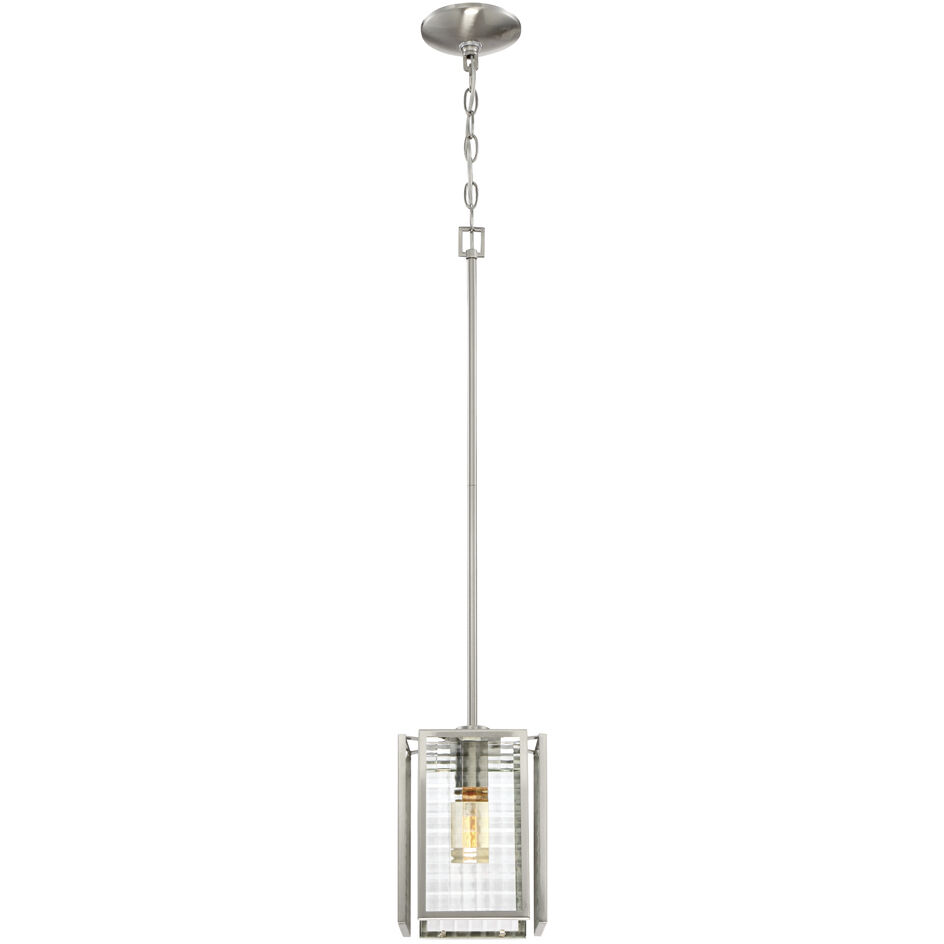 Pivot 1 Light 7 inch Satin Platinum Mini Pendant Ceiling Light