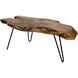 Badang 28 X 24 inch Natural and Black Coffee Table