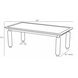 Anwar 84 X 30 inch Ebony Dining Table