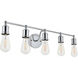 Serif 5 Light 29 inch Chrome Wall Sconce Wall Light