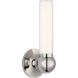 Thomas O'Brien Jeffery LED 4.5 inch Polished Nickel Bath Sconce Wall Light, Small
