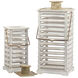 Hesper 6.5 inch White Outdoor Lantern, Set of 2