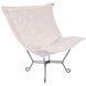 Syros Natural Outdoor Puff Scroll Chair