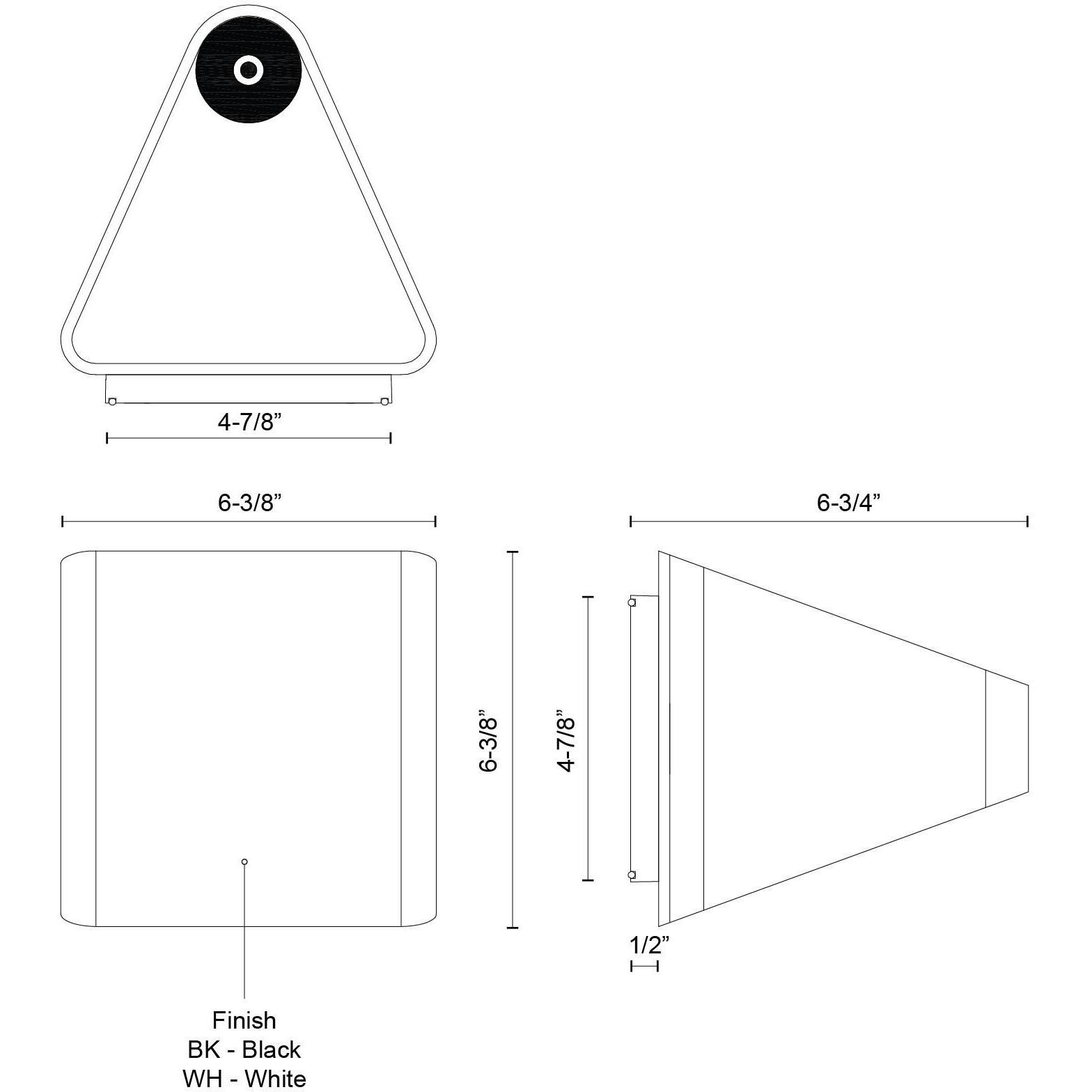 Ellis LED 6.38 inch White Exterior Wall Sconce
