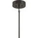 Contemporary LED 26.75 inch Oil Rubbed Bronze Chandelier Ceiling Light
