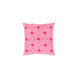 Miranda 20 X 20 inch Bright Pink and White Throw Pillow