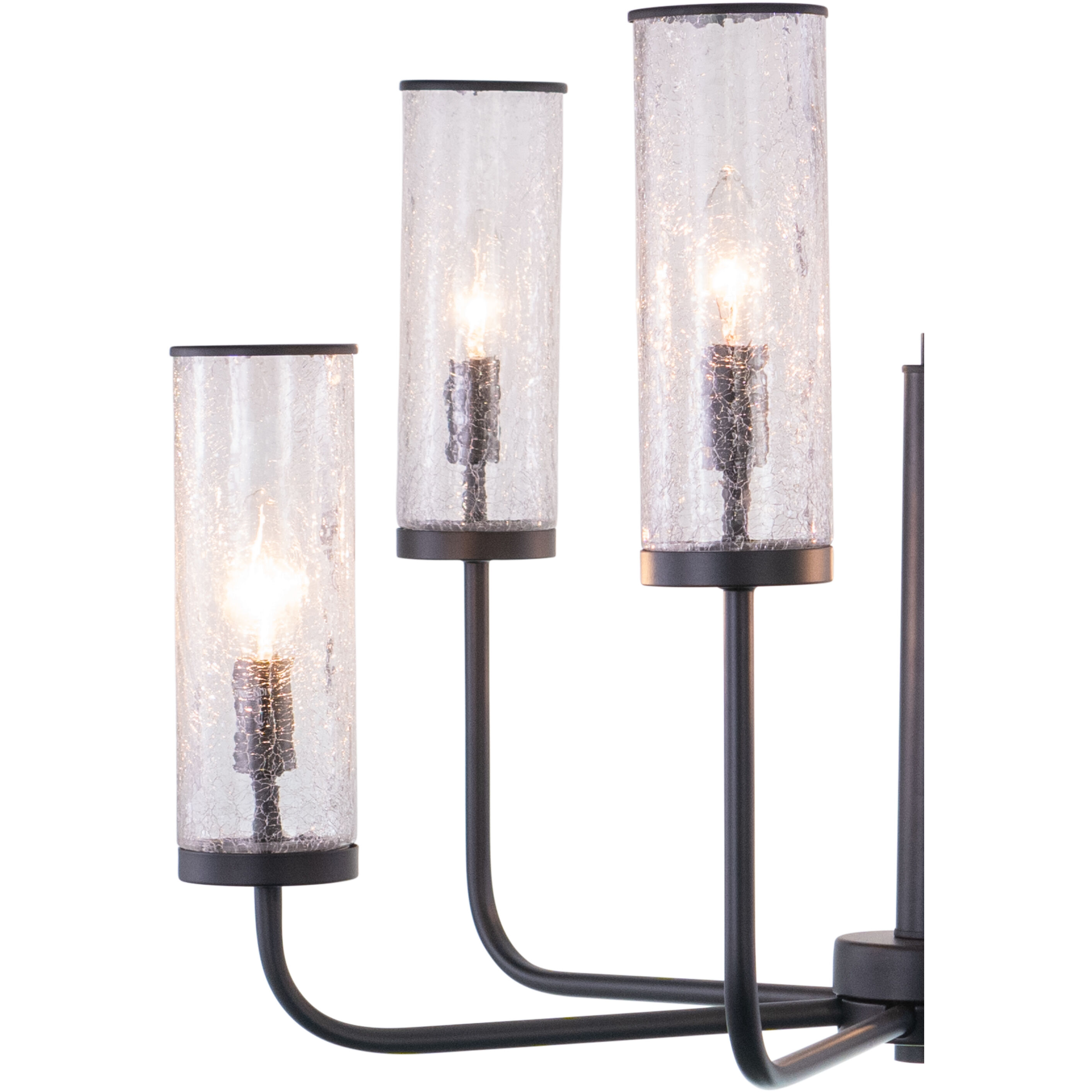 Glencoe LED 28 inch Matte Black Chandelier Ceiling Light