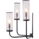 Glencoe LED 28 inch Matte Black Chandelier Ceiling Light