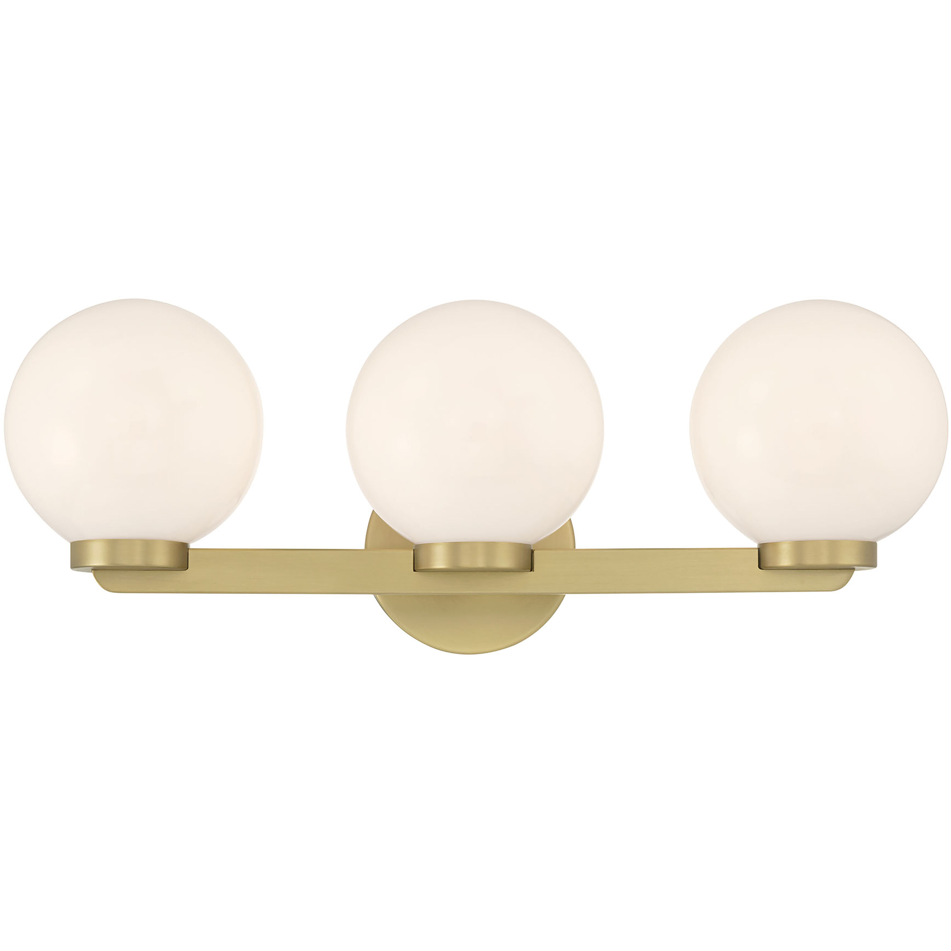 Ardeva 3 Light 22 inch Vintage Brass Bathroom Vanity Light Wall Light