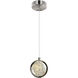 Salvador LED 4 inch Polished Nickel Mini Pendant Ceiling Light