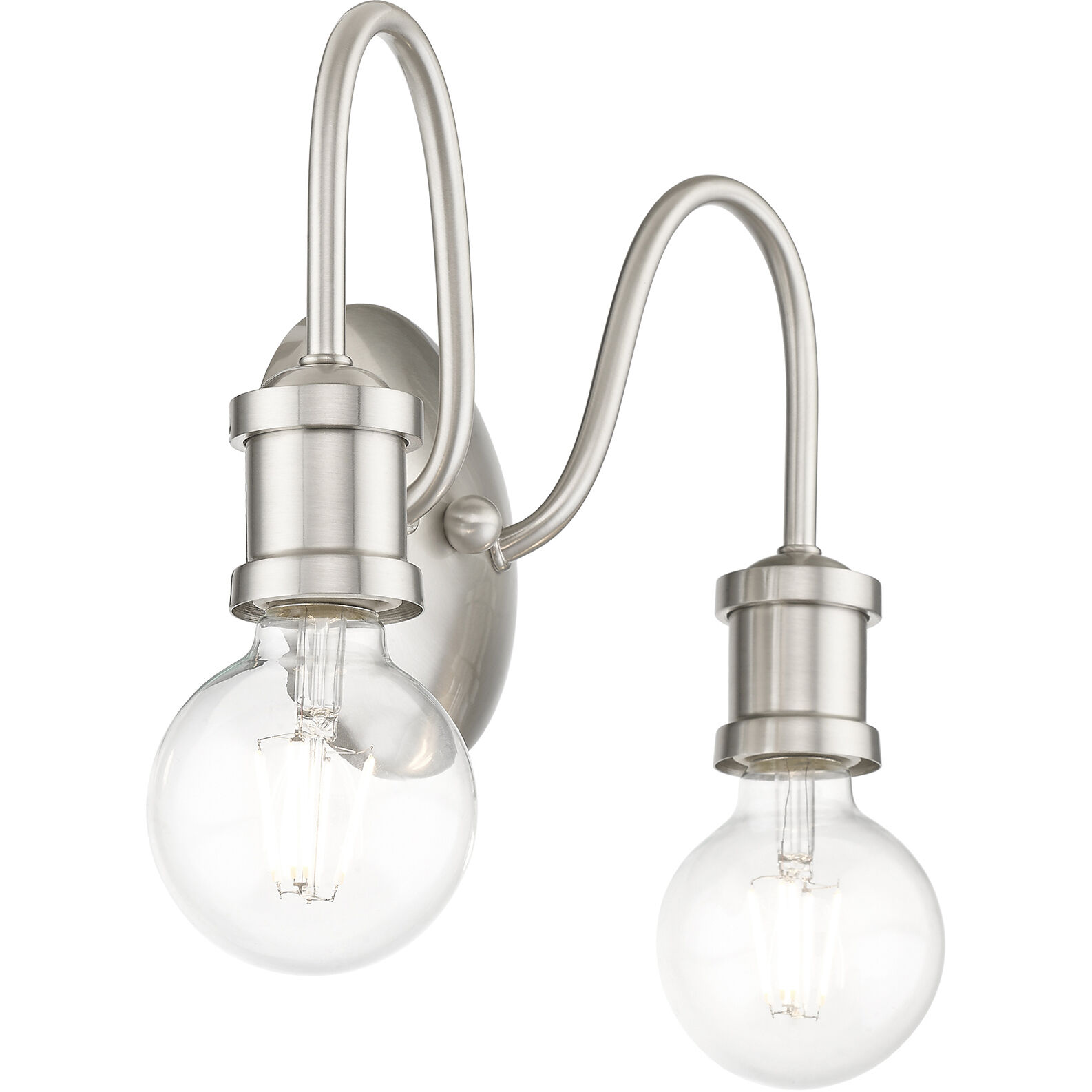 Lansdale 2 Light 14 inch Brushed Nickel Vanity Sconce Wall Light