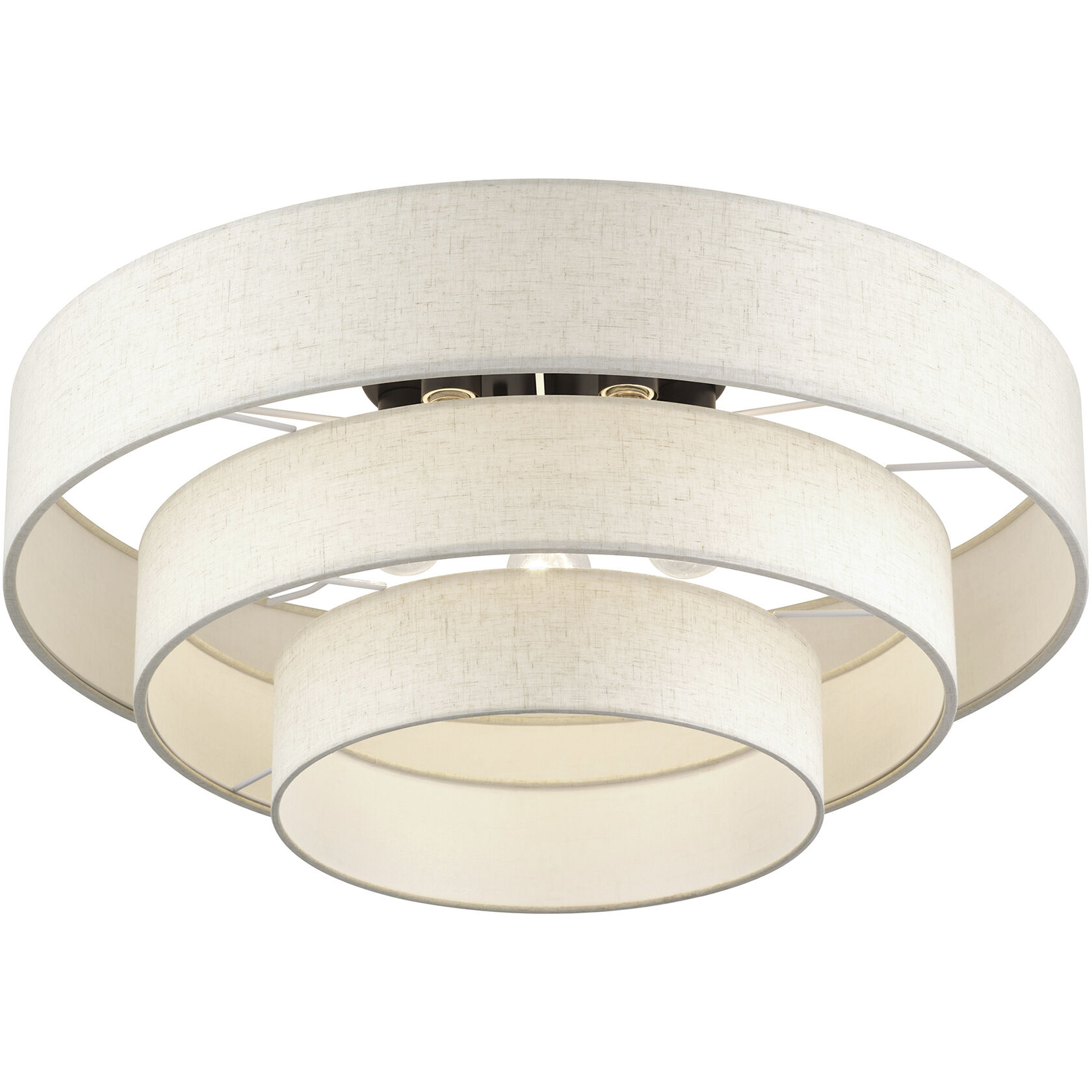 Manorwood 5 Light 28 inch English Bronze Semi Flush Mount Ceiling Light, Extra Large