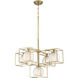 Cowen 5 Light 26 inch Brushed Gold Chandelier Ceiling Light