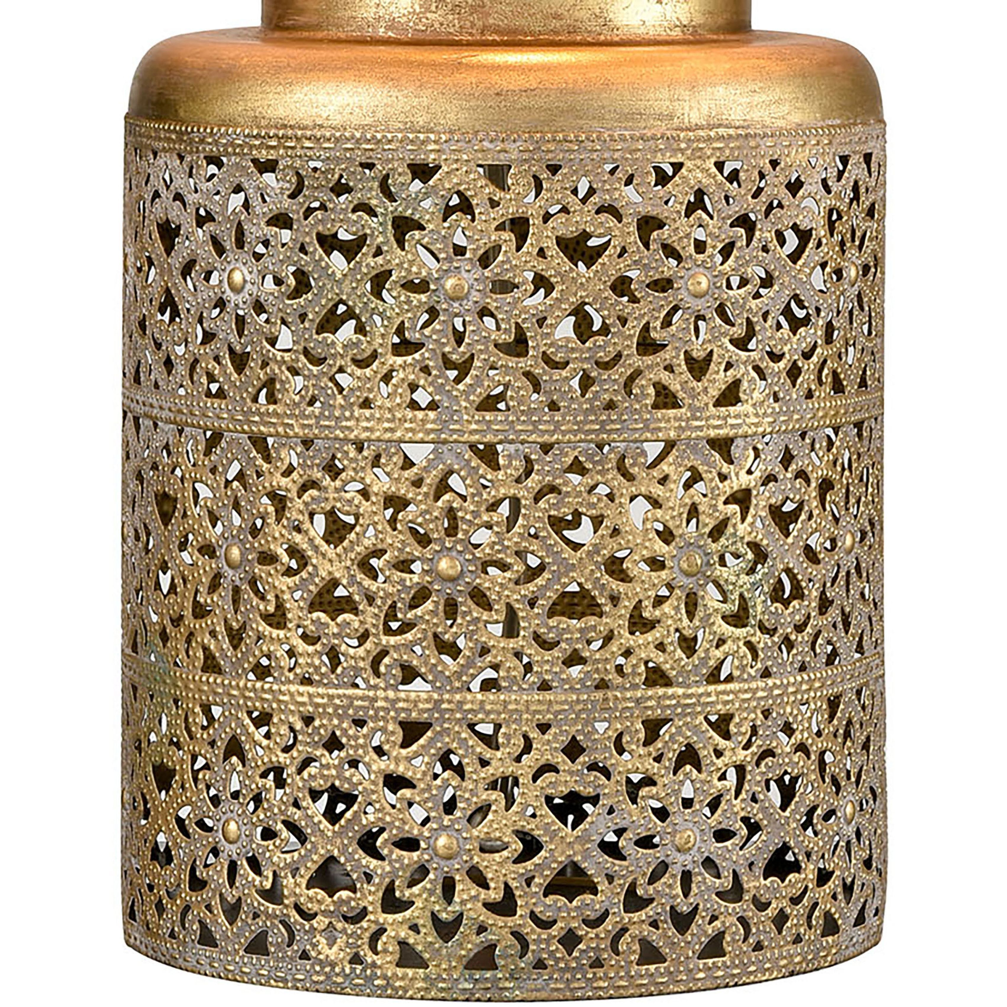 Giralda 18 inch 60 watt Antique Gold Table Lamp Portable Light