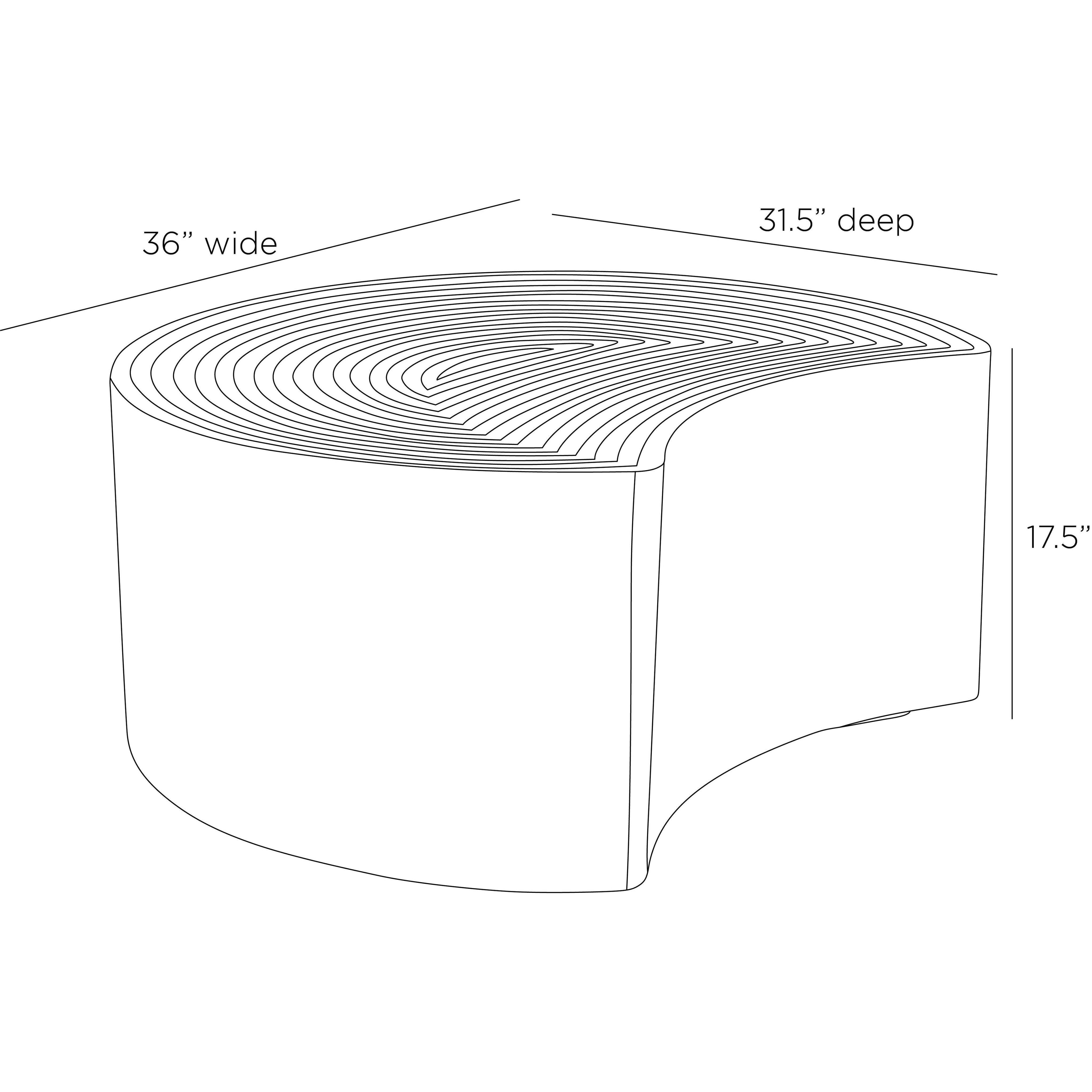 Cullen 36 X 27.5 inch Antique Bronze Coffee Table