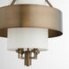Fort Worth 4 Light 20 inch Dark Brass Pendant Ceiling Light