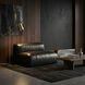 Augustus Santosa Matte Black Modular Sofa, Middle