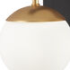 Alluria 1 Light 6 inch Weathered Black W/Autumn Gold Wall Sconce Wall Light