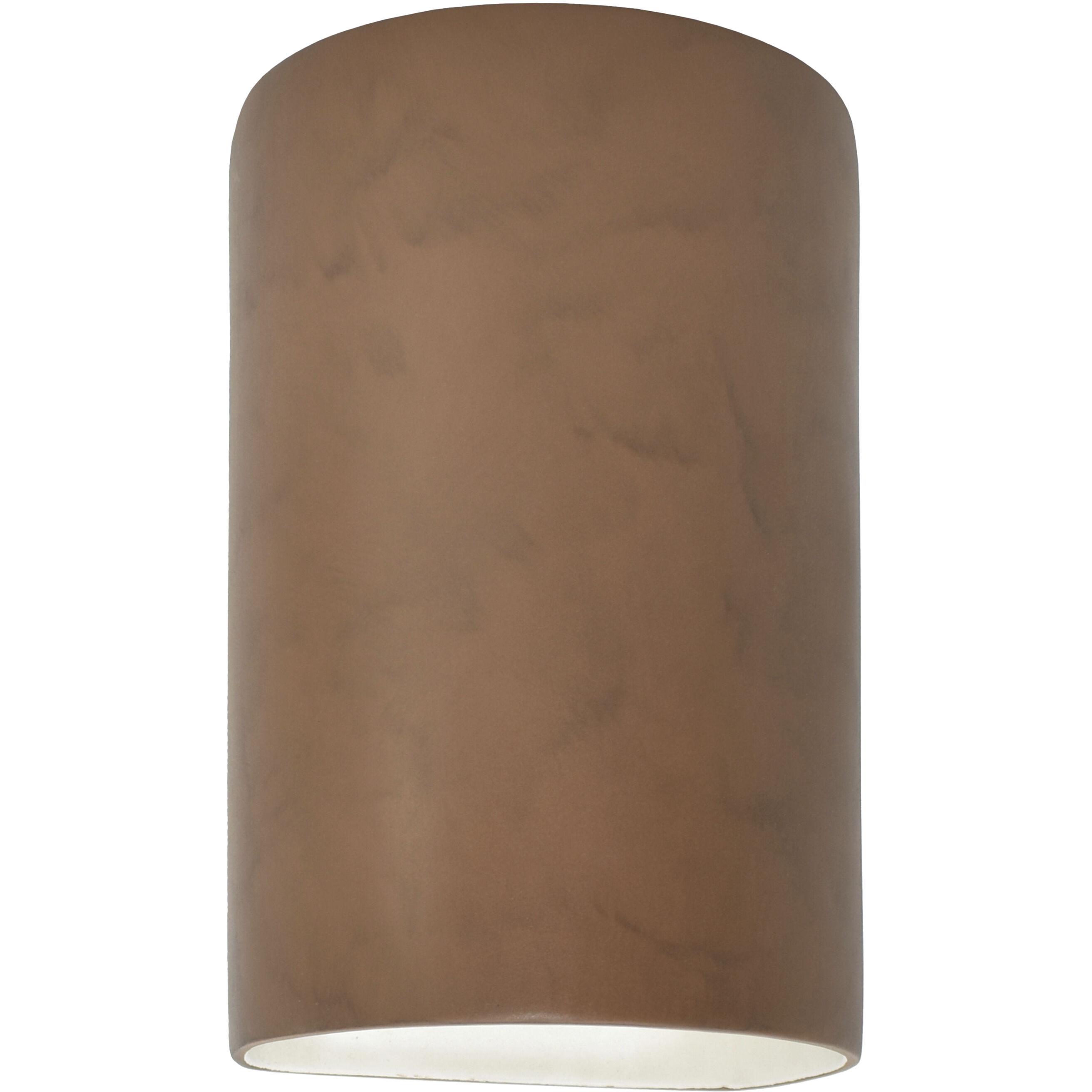 Ambiance Cylinder LED 7.75 inch Terra Cotta Wall Sconce Wall Light, Large