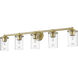 Thayer 5 Light 39 inch Luxe Gold Vanity Wall Light