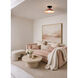 Radiance 1 Light 11.75 inch Canyon Clay and Matte Black Semi Flush Ceiling Light