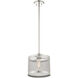 Industro 1 Light 10 inch Brushed Nickel Pendant Ceiling Light