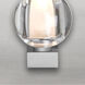 Boca 3 Light 22 inch Satin Nickel Vanity Light Wall Light in Halogen, Clear Glass