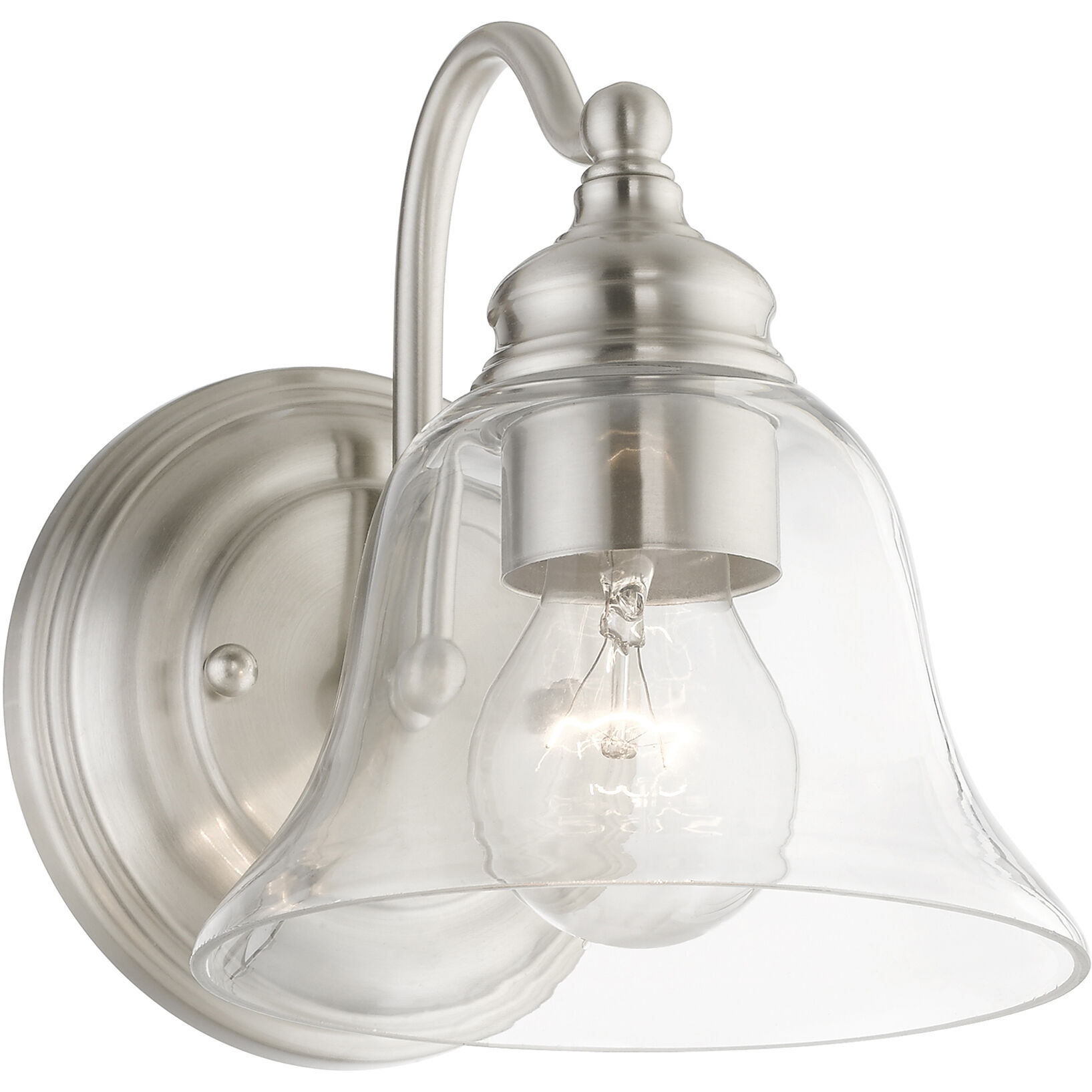 Moreland 1 Light 6 inch Brushed Nickel Vanity Sconce Wall Light