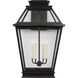 C&M by Chapman & Myers Falmouth 4 Light 25.38 inch Dark Weathered Zinc Outdoor Wall Lantern