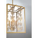 Birch 4 Light 12 inch Warm Brass Pendant Ceiling Light
