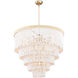 Waterfall 13 Light 32 inch White Chandelier Ceiling Light